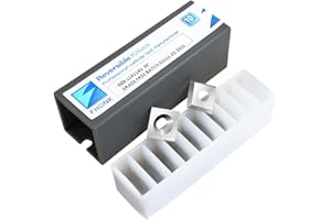 FHONK 11mm Square Straight Carbide Cutters, for Woodturning Replacement Cutter Knives, Fits Spiral, Helical Planer Cutter, Wood Lathe Turning Tool, 10-Piece (11x11x2.0-30°)