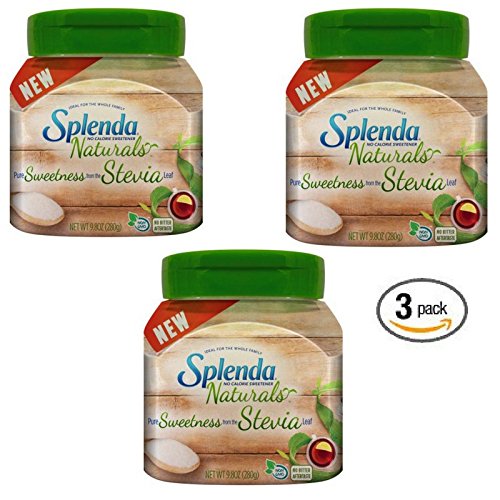 SPLENDA Naturals Stevia Sweetener Table Top Jar, Powder, 9.8 ounces ( 3 PACK)