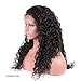 Suerkeep Human Hair Water Wave Wigs Lace Front 150% Density Glueless Virgin Brazilian Natural Hairline Water Curly Lace Frontal Wigs with Baby Hair (12inch, Natural Color)