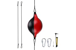 HUINING Double End Bag Boxing Speed Bag PU Leather Universal Suspended Boxing Ball MMA Muay Thai Speedbag Punching Bags Boxin