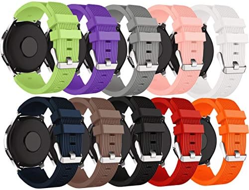 XingWangFa for Samsung Galaxy Watch (46mm) Straps Bands[10 PACK] 22mm Soft Silicone Sport Band Replacement Strap For Samsung Galaxy Watch (46mm) SmartWatch