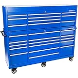 OEMTOOLS 24629 Blue 72" 26 Drawer Chest and Cabinet Combo