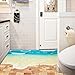Wall Sticker,Saingace Home Decor 3D Beach Floor Wall Removable Mural Decals Vinyl Art Living Room Decor