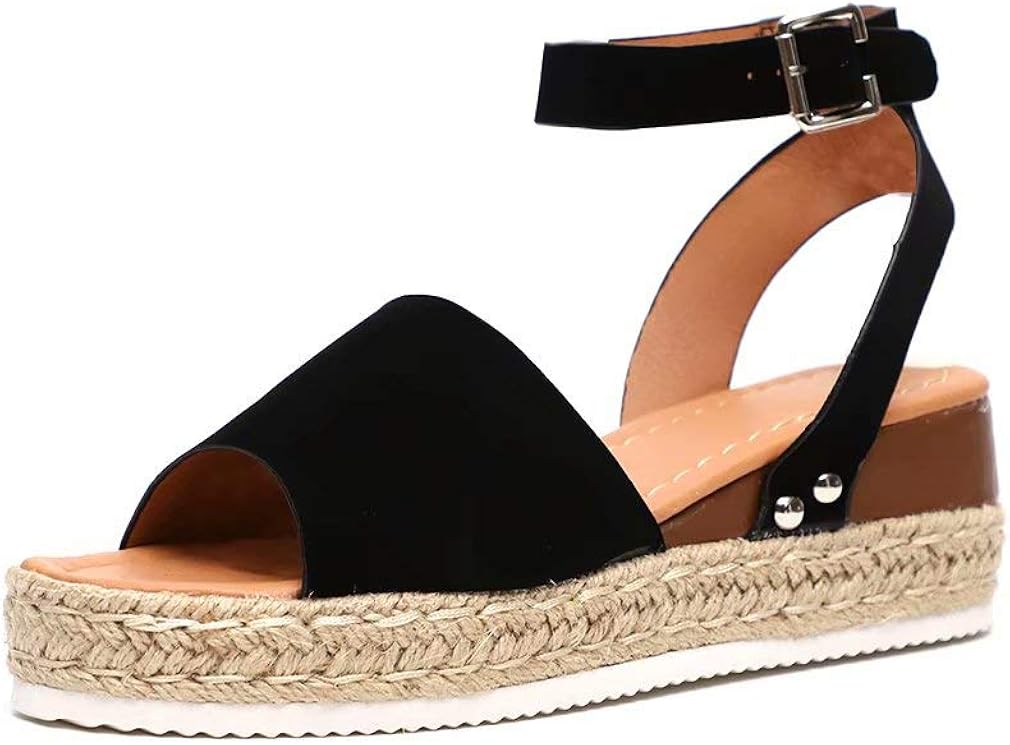 Ladies black flatforms Outlet