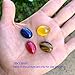 8pcs Adabele Natural Tiger Eye Stone Oval Cabochon Flatback Gemstone Cabochon Loose Dome Cabs Stone 18mm x 13mm (0.71