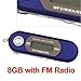 Ecloud ShopUS Blue 8GB 8G USB Flash Drive LCD Mini MP3 Player w/ FM Radio