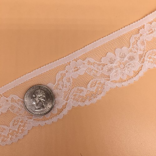 RADLEY Floral Lace Ribbon Roll Ivory 1½" Wide x 25 Yards (C Pattern)