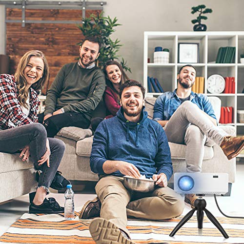 image for WONNIE Bluetooth Projector, Portable LCD Projector 2600 Lumens with Ca