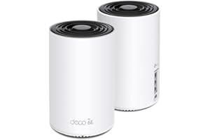 TP-Link Deco AXE5400 Tri-Band WiFi 6E Mesh System (Deco XE75) - Covers up to 5,500 Sq.Ft, Replaces WiFi Router and Extender, 