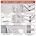 Keymaya 10'x15' Ez Commercial Instant Tent Heavy Duty Pop-up Canopy Shelter Bonus Weight Bag 4-pc Pack (White)