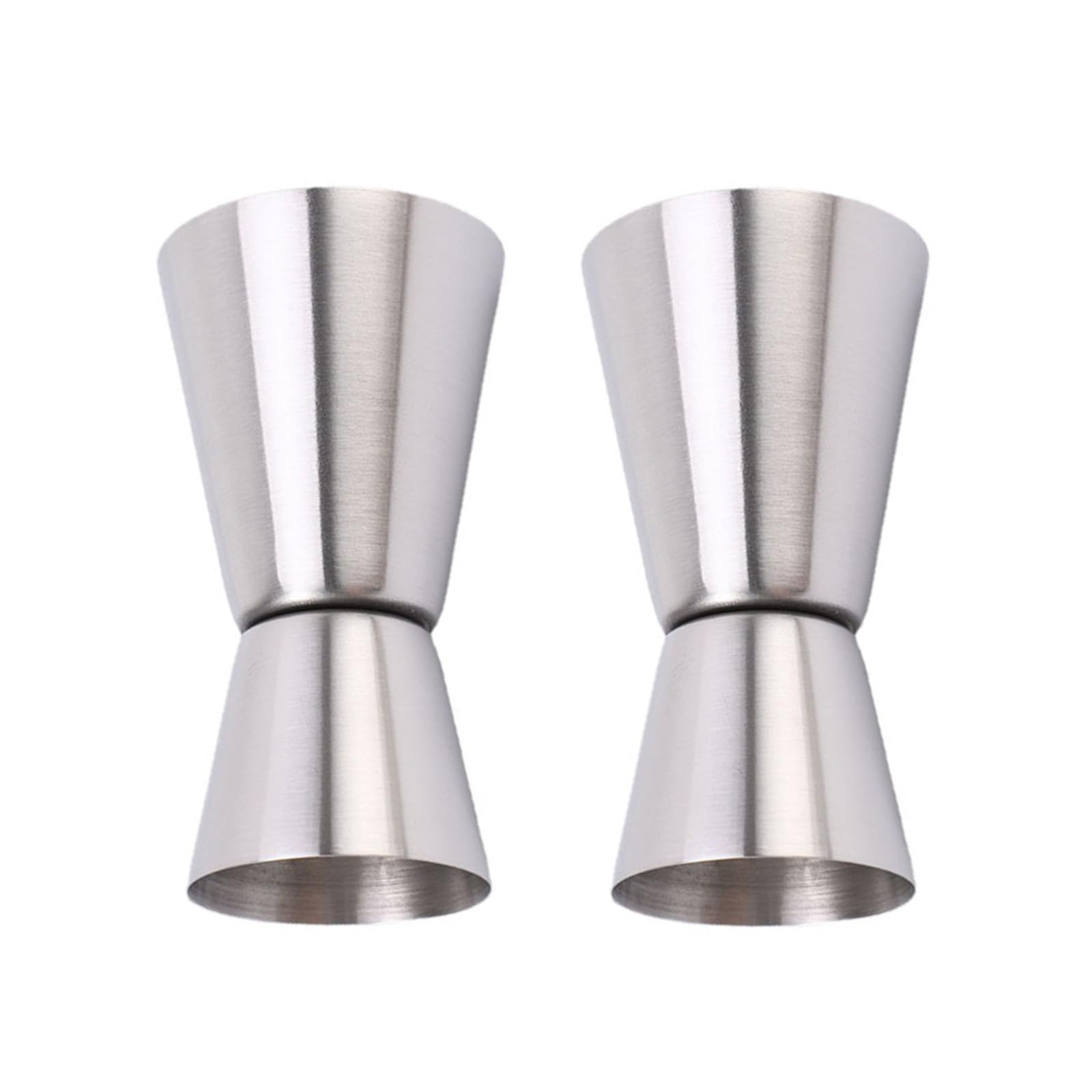 Jarsense Stainless Steel Spirit Measures 30ml/60ml Cocktail Measuring Cup Jigger Spirit Measure Tool for Whisky Drinks Wine