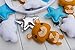 Baby Mobile Felt Nursery Crib Mobile Handmade Baby Shower Gift for Boy (Blue Silver)