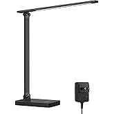 Lepro LED Desk Lamp for Home Office, 9.5W 750LM Metal Touch Control Desk Light, 5 Color Modes 5 Brightness Level, Eye Caring Task Lamp For Reading, Sewing, Crafts, School Supplies, Puzzle Light, Black