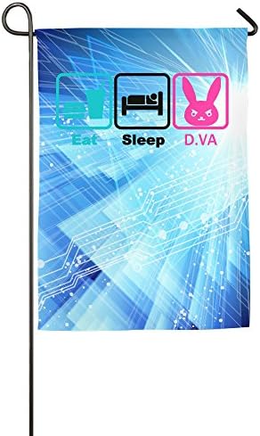 PKTWO Eat Sleep Game Outdoor Patio Garden Flag Decor Welcome