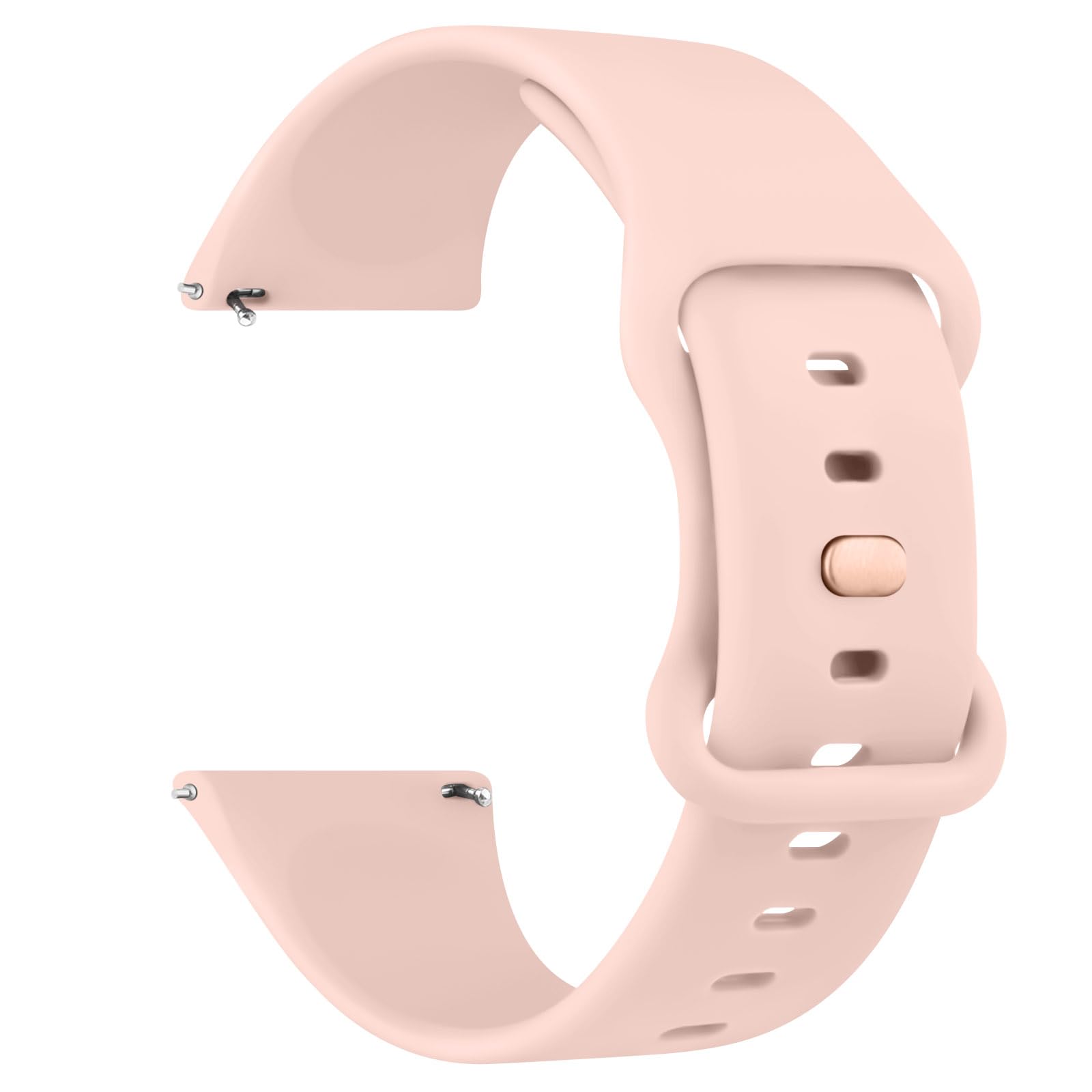 AK 4 Pack Smart Watch Straps 20mm for Women Men, Replacement Straps Band for Smart Watch with new Buckle,soft silicone quick release,smart watch wristband (Z-Rose, 20mm)
