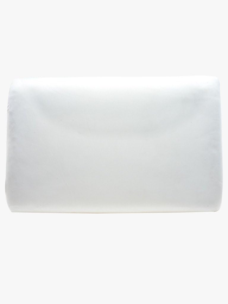The White Willow Orthopedic Memory Foam Extra Large King Big Size Neck & Back Support Sleeping Bed Pillow (27" L x 17.5" W x 5" H) -Off White Set of 4