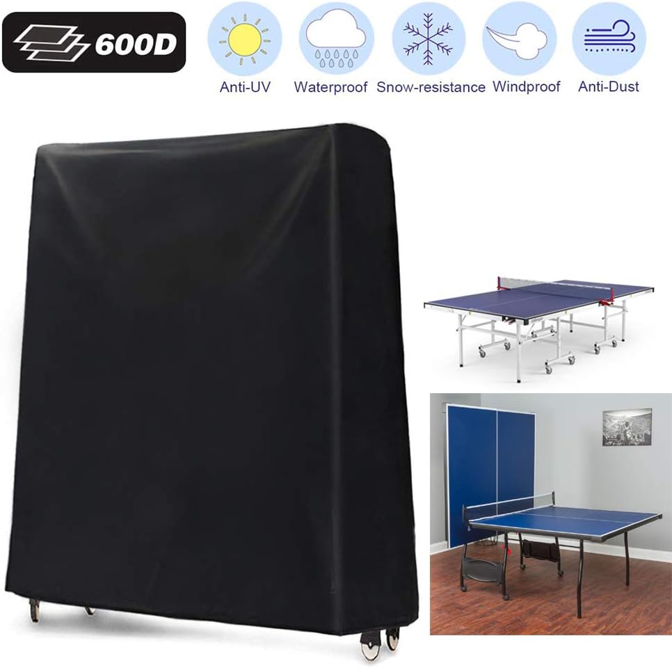 Ping Pong Table Cover, 600D Heavy Duty Waterproof