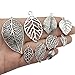 52pcs Tree Leaf Charms Collection, Mix Hollow Filigree Leaves Charm Metal Pendant Supplies Findings for Jewelry Making (HM91)