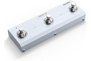 Donner Pocket Go Multi Effects Guitar Pedal Portable Rechargeable Electric Guitar/Bass Effector with 6 Effects Modules, 21 Pr