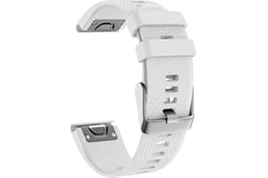 ISABAKE Compatible Fenix 5 Plus Band 22mm Soft Silicone Watch Strap for Fenix 5/Fenix 6/Fenix 6 Pro/Approach S60/Forerunner 935/Forerunner 945/Quatix 5 Smartwatch Wristbands