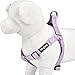 Blueberry Pet Essentials Step-in Dog Harness, Large Size | Adjustable Lavender Vest | Classic Solid Nylon for Boy & Girl Dogs, Chest Girth 26