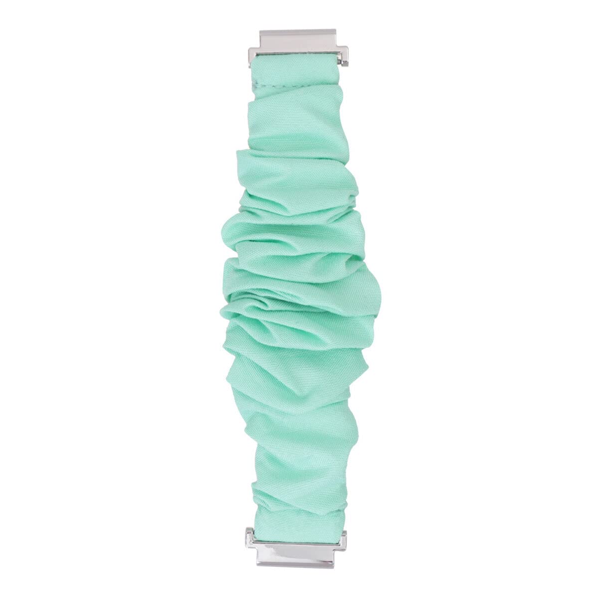 Hemobllo Scrunchie Watch Strap Compatible with Galaxy Watch 6/5/4/Active 2 40mm 44mm - 20mm Scrunchie Strap Elastic Bands Soft Replacement Wristband for Women, Green