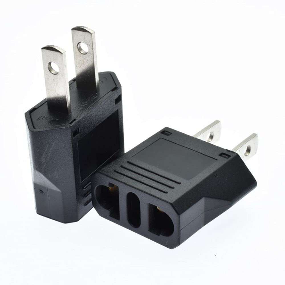 Photo 1 of ALINNA US Plug Adapter, EU AU CN to US America Travel Plug Adapter AC Outlet Power Converter(2 Pack)