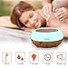 Aromatherapy Essential Oil Diffusers, 300ml Ultrasonic Air Humidifier Ominihome with 4 Timer Settings,7 Color Changing LED Waterless Auto off Wood Grain, 2 Mist Mode, Birthday Gift