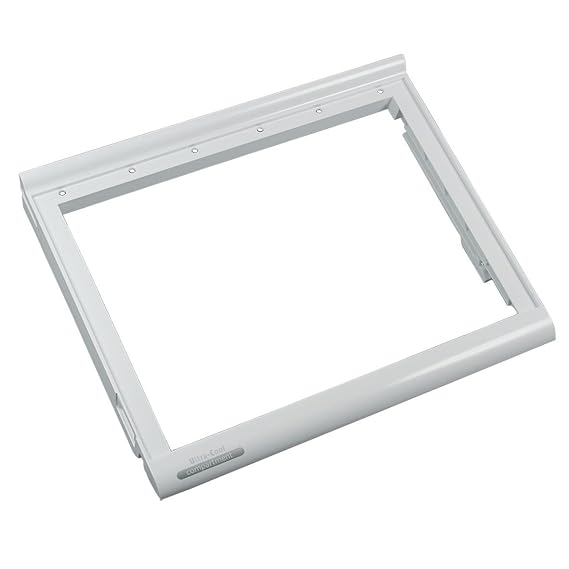 Whirlpool 481241828359 ORIGINAL Rahmen Ablage Deckel für Schublade unten 405x342x47 Weiß Kühlschrank Side-by-Side US Kühlgerä
