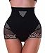 Antibacterial Mesh Pants Butt Lifter Shapers Panties Hi-Waist Thigh Slimming (M, Black)