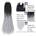 Ameng Twist Crochet Hair Extensions, Ombre Crochet Braids Senegalese Twist Hair 5Packs Twist Crochet Braiding Hair(24