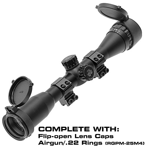 UTG 4X32 1" True Hunter Scope, AO, TF2+, Airgun Rings - Image 2