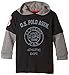 U.S. Polo Assn. Little Boys' Hoodie Hang Down, Black, 5/6