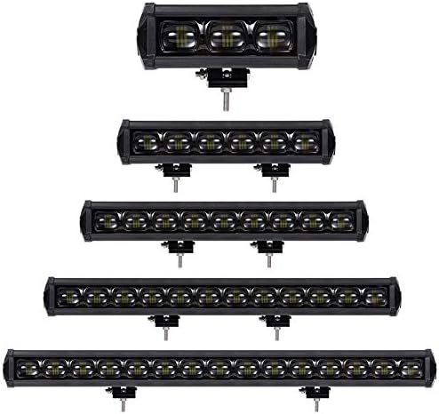 Niceamz New 6D LED Light Bar Driving Lights Single Row Flood Beam for Car Boat Truck Offroad Vehicle Work Light Waterproof IP68 Fog Lights Headlights DC9-30V (Color : 40in 180W)