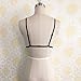 NOMENI Women Lace Floral Bralette Bralet Bra Bustier Crop Top Cami Unpadded Tank (XL, Black)