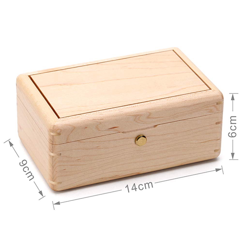 Sinzyo Custom Photo You are My Sunshine Wood Jewelry Music Box Vintage Wind Up Musical Box Gift for Christmas,Birthday,Valentine's Day(Rosewood Custom)