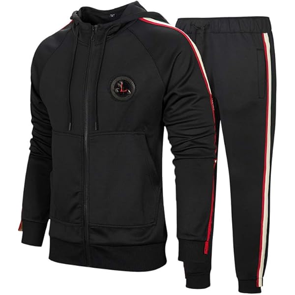 その他 TSJ SETUP SUITS BLACK M Amazon.com: Mens Casual Tracksuit Full Zip Lightweight Track