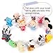 Finger Puppets Set 16 Pcs - Animal Finger Puppets Family Members, Soft Plush Finger Puppet Toys for Kids, Toddlers, Party Favors for Shows, Playtime, Schools