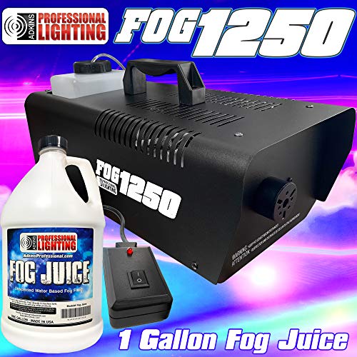 1250 Watt Fog Machine - W/Remote and One Gallon Fog Juice - Impressive 8,000 Cubic ft. per minute - Adkins Professional Lighting FOG1250 - Thumbnail 7