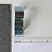 Picture Rail Hooks Silver Finish - 25 Pack - Picture Rail Hangers - Wide Molding Hooks
