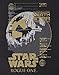 STAR WARS Rogue One Metallic Death Star Black Boy's T-Shirt