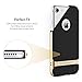 For Apple iPhone 6s Plus Case, For iPhone 6 Plus 5.5” Case, ROCK [Royce] Anti-scratch Drop Protection Ultra Thin Fit Dual Layered Heavy Duty Armor Hybrid PC+Soft TPU Shell Case - Champagne Gold/Black