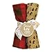Northwoods 4 Pack Burp Cloth Set - 4 Deluxe Burp Cloths, Buffalo Check, Woodgrain and Northwoods Animals Scatter (2) Print, Red, Brown, Tan and Green, White Cotton Terry Cloth, 10 in x 13 in