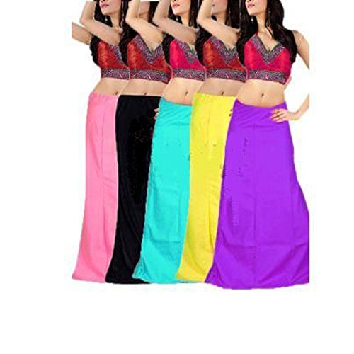 just clikk women's cotton petticoat (82, multicolour, free size)