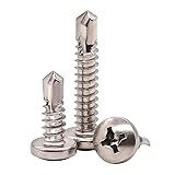 #10 x 1 Pan Head Self Drilling Screws, Phillips