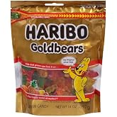 HARIBO Goldbears Fruity Gummy Candy, 14 oz. Bag | Soft, chewy gummy bears in five fruit flavors. The original gummy candy for sharing, gifting, and lunchboxes.