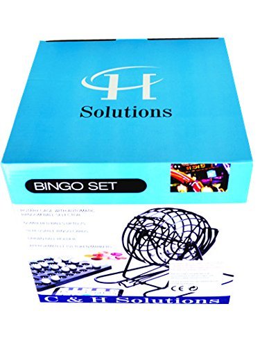 C&H Solutions Big Cage Deluxe Bingo Set, Complete Bingo Game Set, Rotary Cage With Automatic Bingo Set By - Thumbnail 2