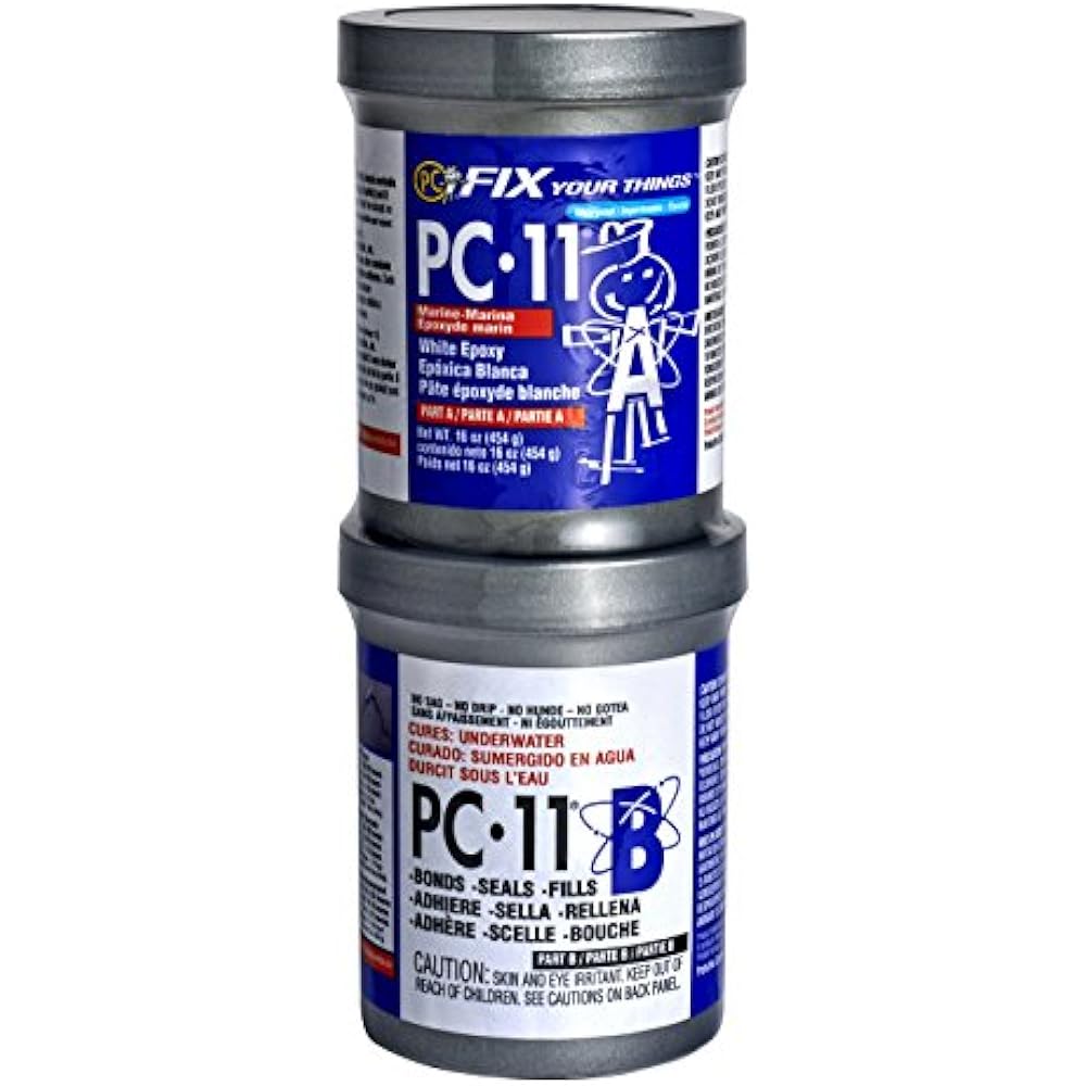 PCProducts PC11 Epoxy Adhesive Paste, TwoPart Marine Grade, 1lb Cans