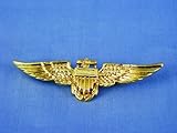 Hms Aviator Pilot Silver Pin Airline Wings Halloween Accessory