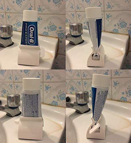 RAYNAG Rolling Toothpaste Squeezer Tubes Squeezing Roller Dispenser 2 Pack Manual Toothpaste Tube Squeezers